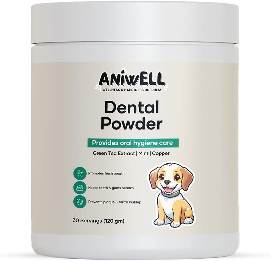 Aniwell Dog Dental Powder - Powered by Herbal Extracts for Fresh Breath and Dental Support (Pack of 3) - görsel 9