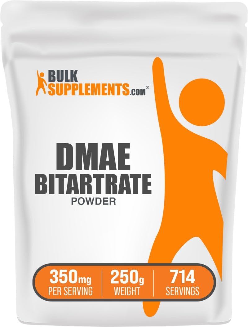 BulkSupplements.com DMAE Bitartrate Powder - Dimethylaminoethanol Bitartrate, DMAE Supplement - Unflavoured & Gluten free, – Image 9