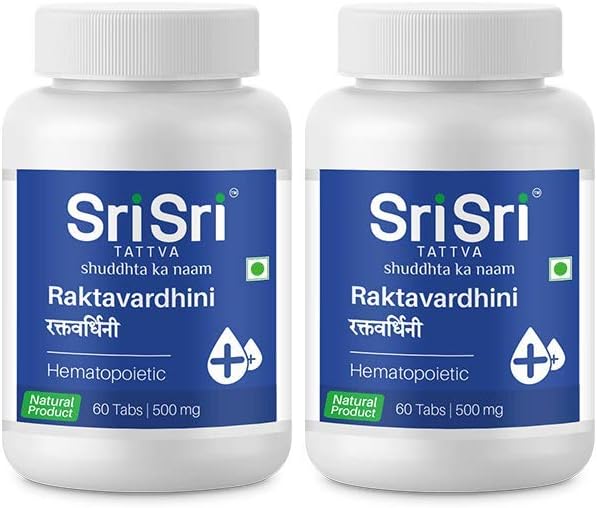 Sri Sri Tattva Raktavardhini Tablets, 500mg (Pack of 2) - görsel 1