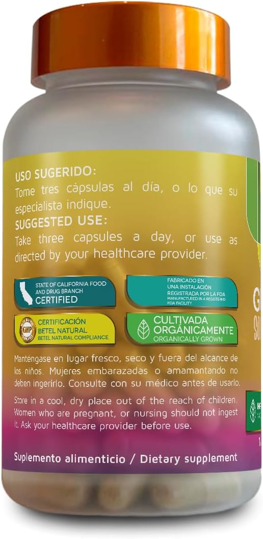 Betel Natural Premium Guanabana Graviola Capsules - 1500 mg - 90 Capsules – Image 3