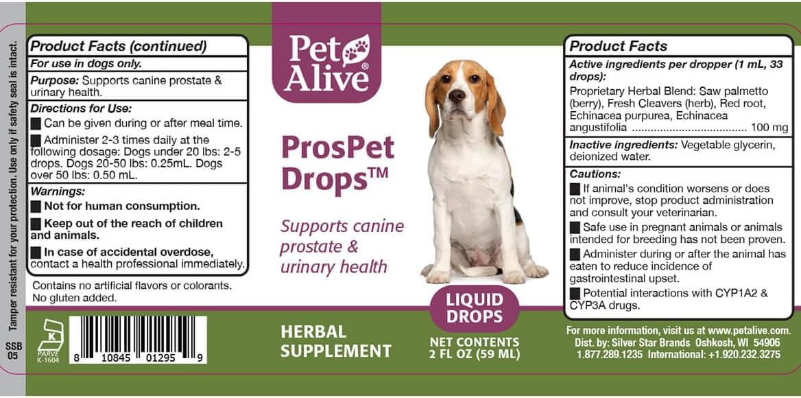 PetAlive ProsPet Drops – Herbal Supplement for Dog Prostate, Bladder and Urinary Support - görsel 9