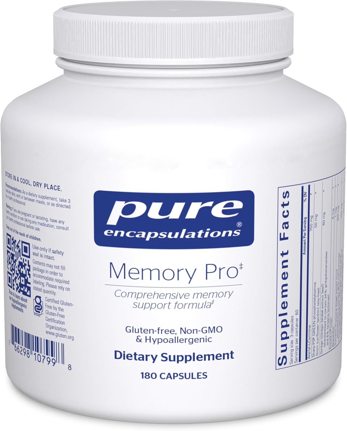 Pure Encapsulations Memory Pro – Comprehensive Memory Support Formula (90 Capsules) - görsel 8