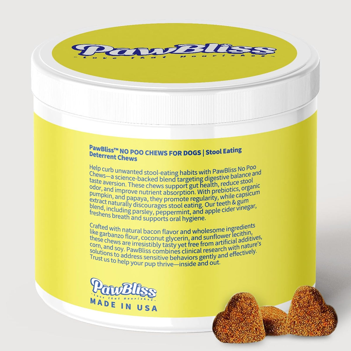 No Poo Chews for Dogs – Stop Stool Eating – Coprophagia Deterrent: Natural capsicum extract alters the taste of – Image 9