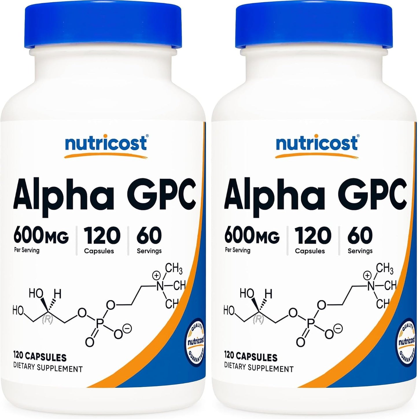 Nutricost Alpha GPC 600mg (300mg per Capsule) - 120 Vegetarian Capsules - görsel 6