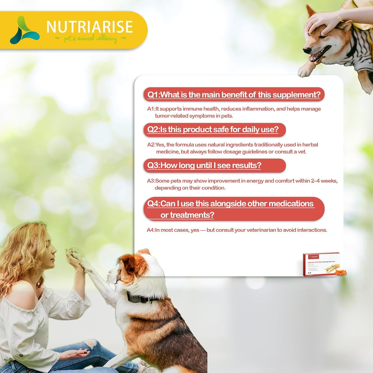Immune Defence Supplement for Dogs & Cats – – Supports Immune Function: The blend works to maintain a healthy – Image 5