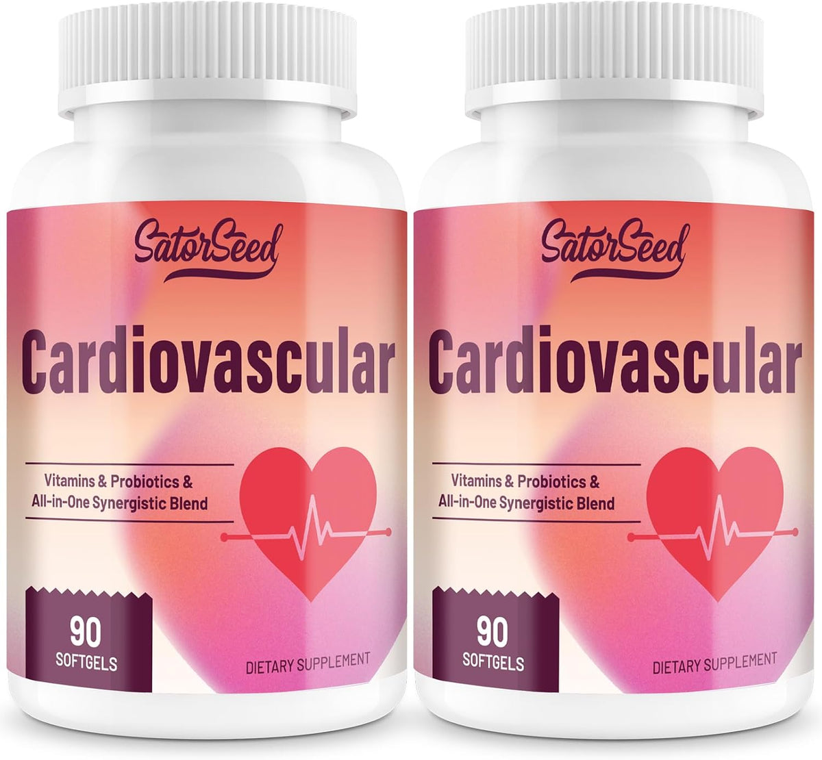 Cardiovascular Supplement 3000mg – Vitamins, Probiotics, Omega-3, and CoQ10 All-in-One Synergistic Blend for Adults – 90 – Image 7