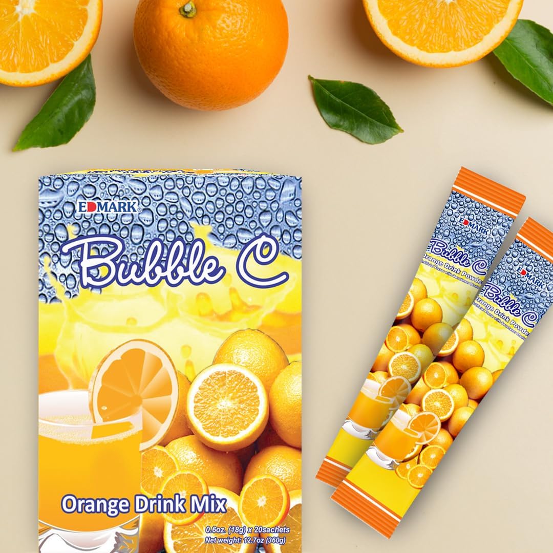 EDMARK Bubble C Instant Orange Drink – Vitamin C & Zinc Supplement - görsel 6