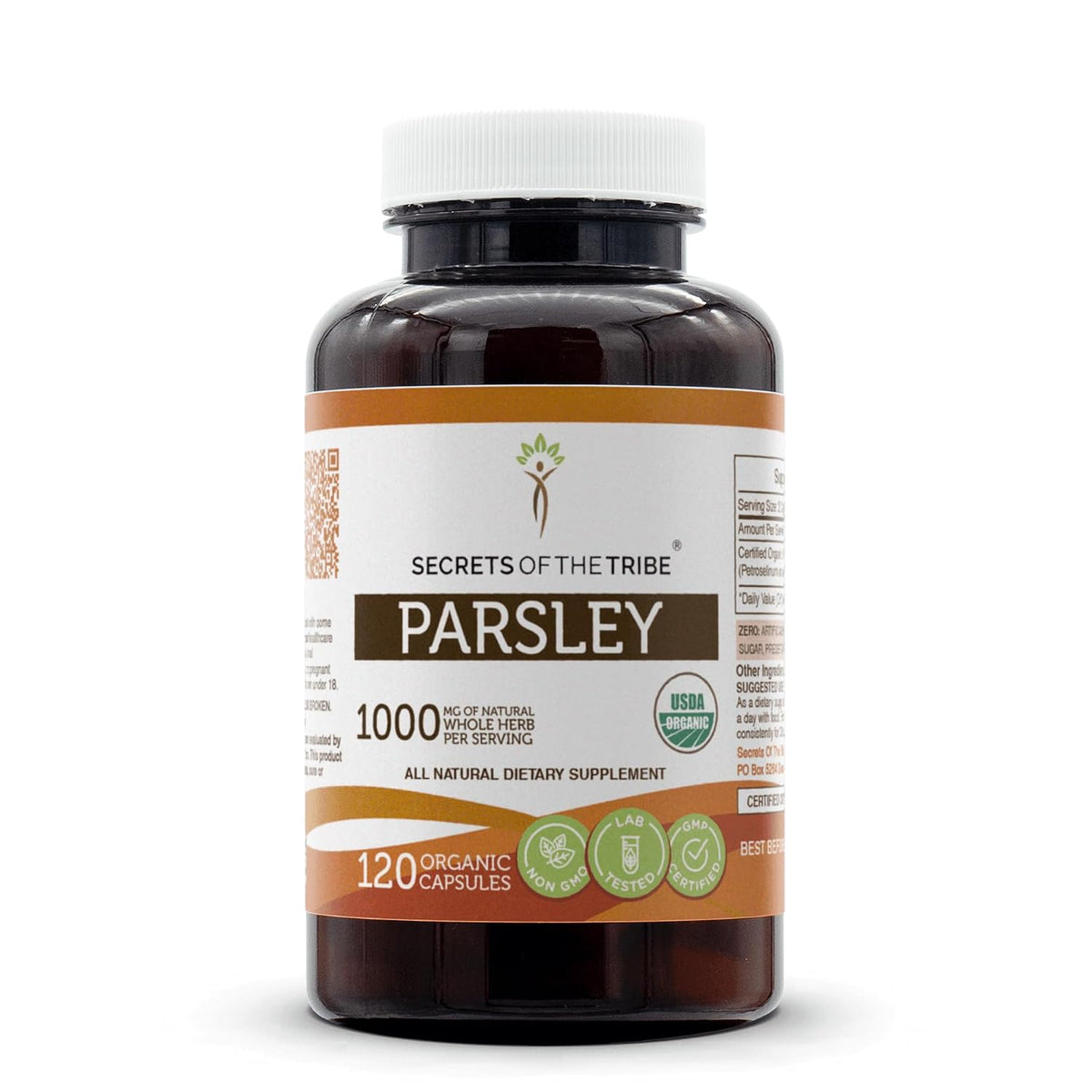 Secrets of the Tribe Certified Organic Parsley, 60 Vegetarian Capsules – Image 7