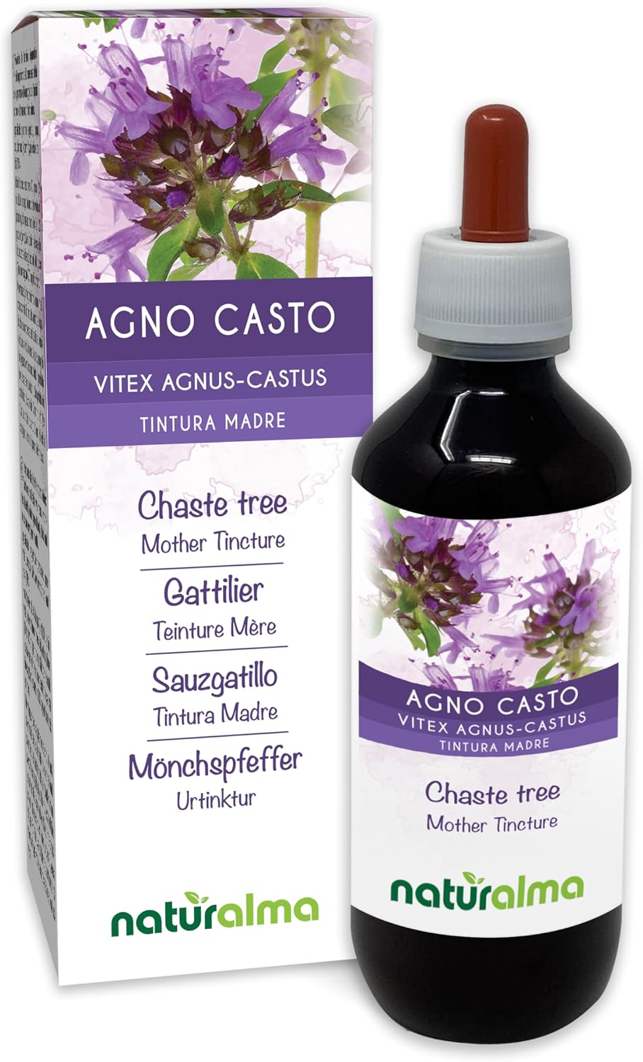 Naturalma Chaste Tree (Vitex Agnus-castus) Fruit Alcohol-Free Tincture - 118 ml Liquid Extract Drops - görsel 10