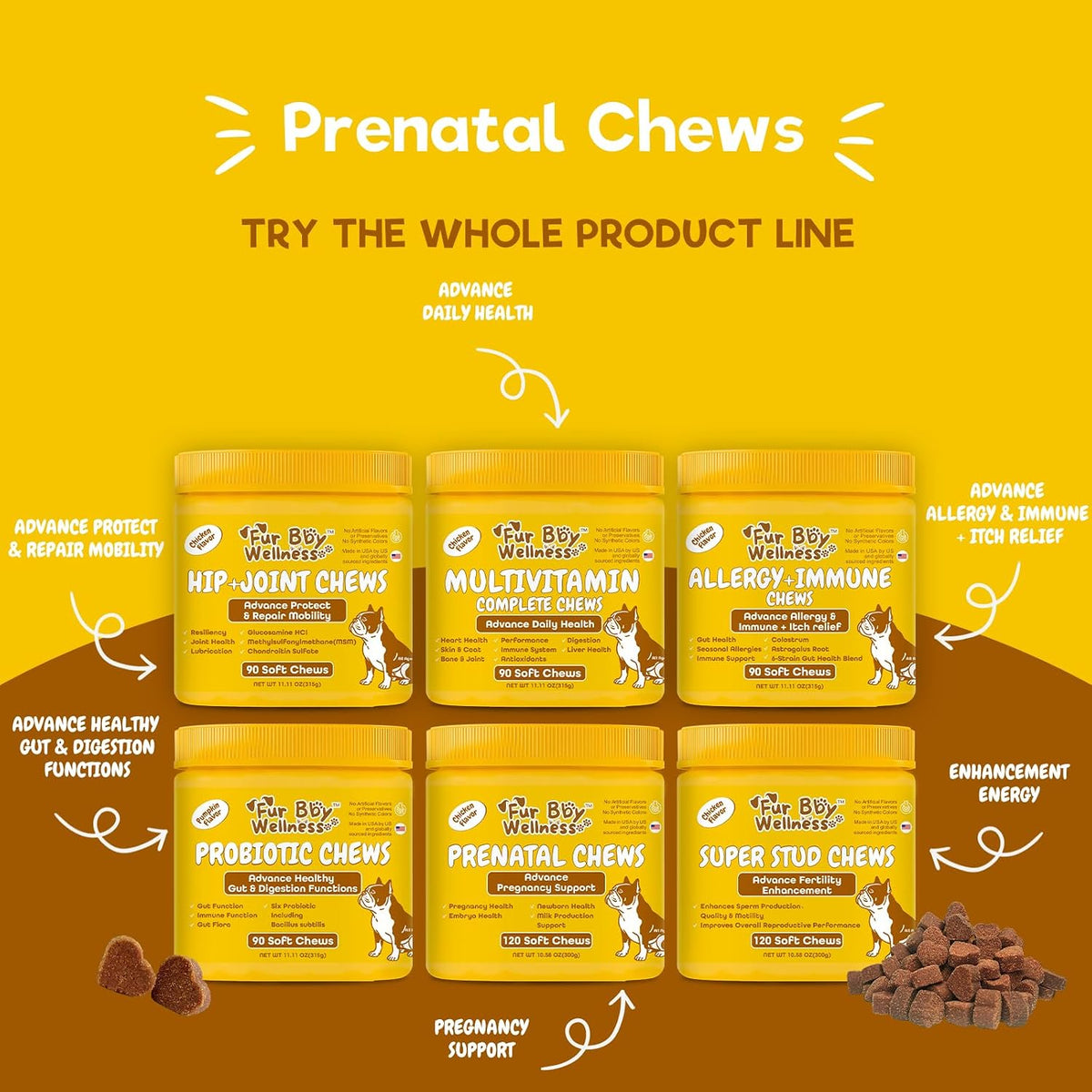 Dog Prenatal Vitamins for Pregnant & Nursing – Folic Acid (Folate): Critical for DNA synthesis and cell division. – Image 8