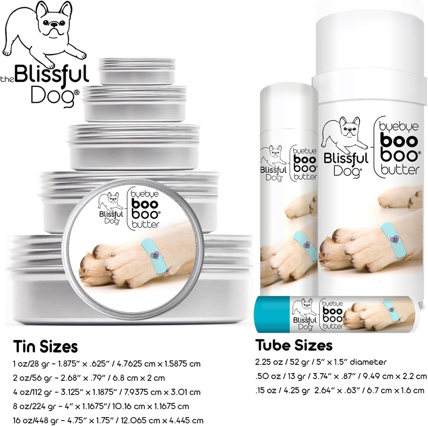 The Blissful Dog 4 oz TIN Pekingese Booboo Butter - görsel 9