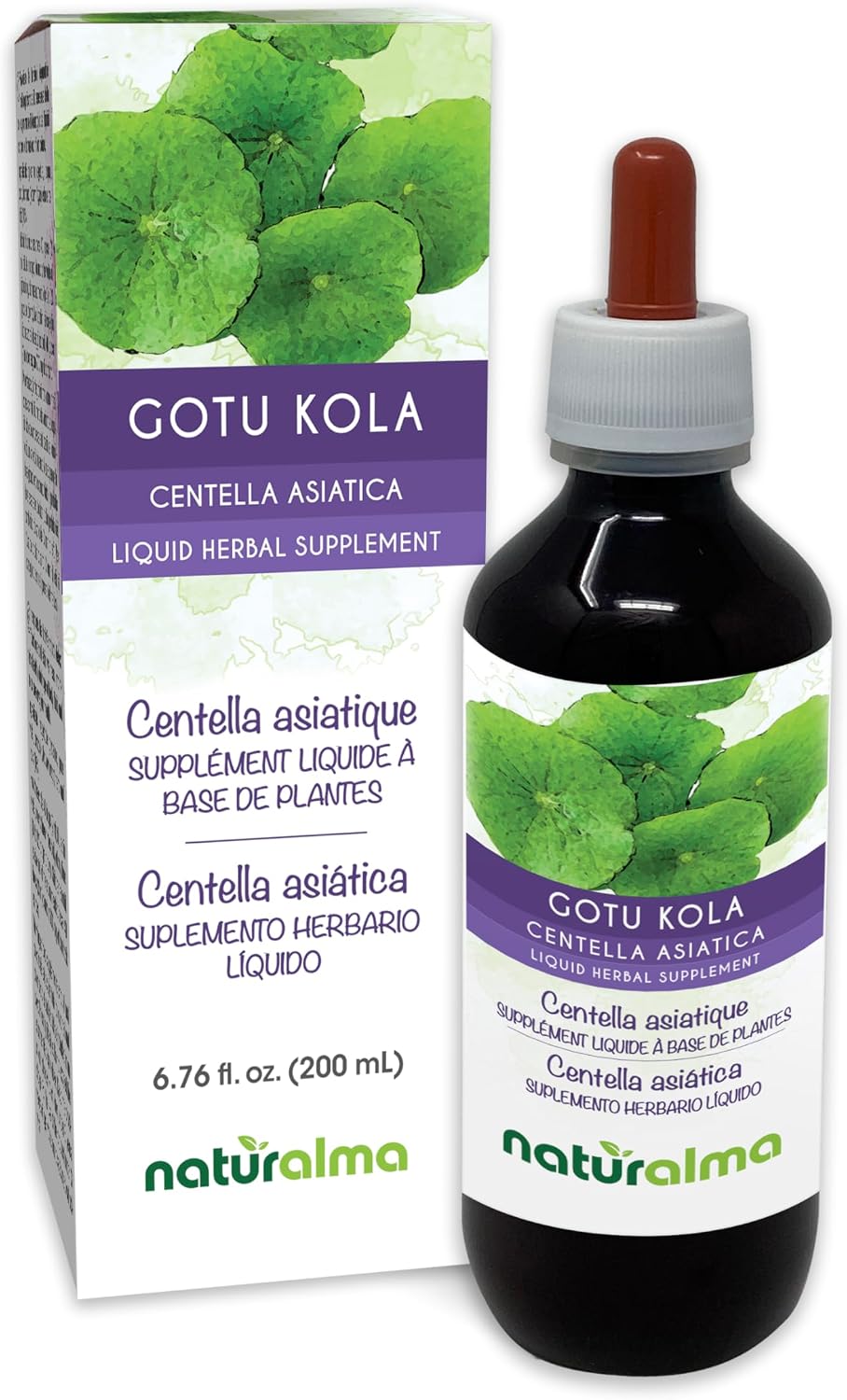 Naturalma Gotu Kola (Centella asiatica) Alcohol-Free Tincture – 118 ml Liquid Extract – Image 10