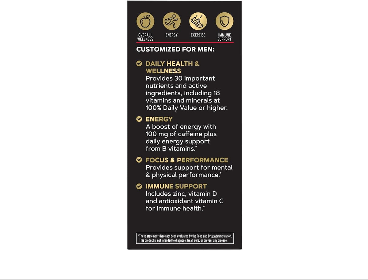 GNC Mega Men Multivitamin for Men | Energy and Metabolism | 1 Daily – Image 4