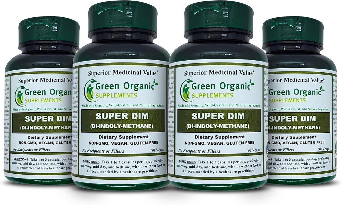 Green Organic Supplements DIM, Diindolylmethane, I-3-C, Indole-3-Carbinol, Broccoli, 90 Veg Caps, High Absorption, Non-GM, – Image 9