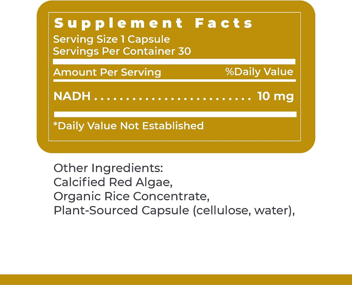 Premier Research Labs NADH - Nicotinamide – Brain and memory support: As a key player in energy production, NADH – Image 6