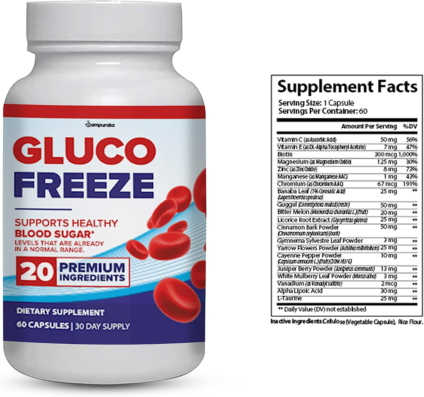 GlucoFreeze Advanced Formula Supplement - 2 Pack - görsel 2