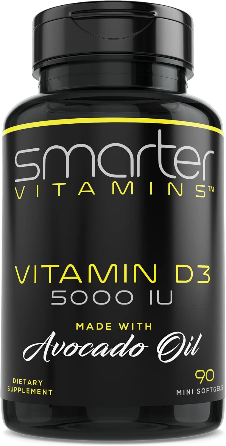 Smarter Vitamin D3 5000 IU in Avocado Oil, 125mcg, 270 Mini Softgels (3 Pack) - görsel 7