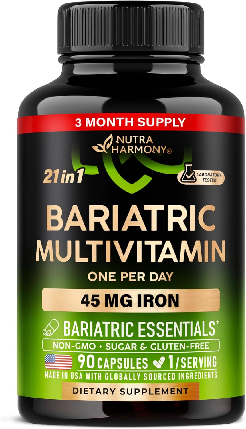 Bariatric Multivitamin - 45 mg Iron - Once-daily - Lab Tested - for Men & Women's - 21 Essential Vitamins - Gastric Sleeve – Image 9