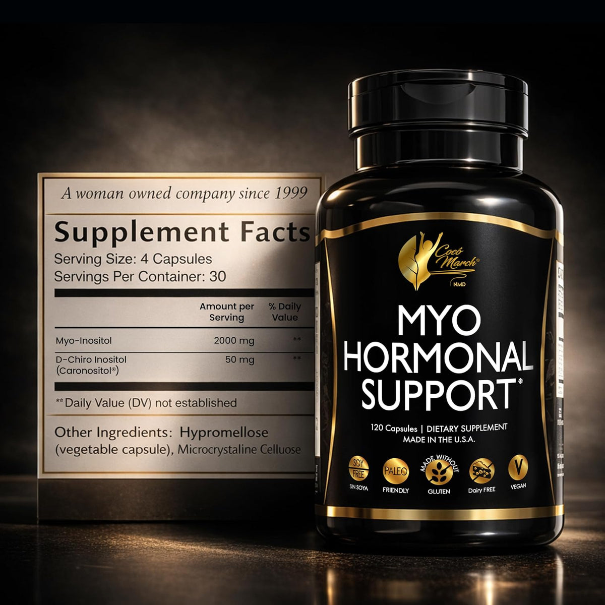 Cocó March N.M.D Myo-Inositol Hormonal Support for Women's – Supports Hormone Balance & Menopause Wellbeing, Energy & – Image 9