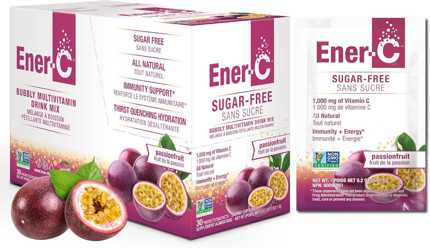 Ener-C Sugar Free Multivitamin Drink Mix - Passionfruit, 60 Count - görsel 10