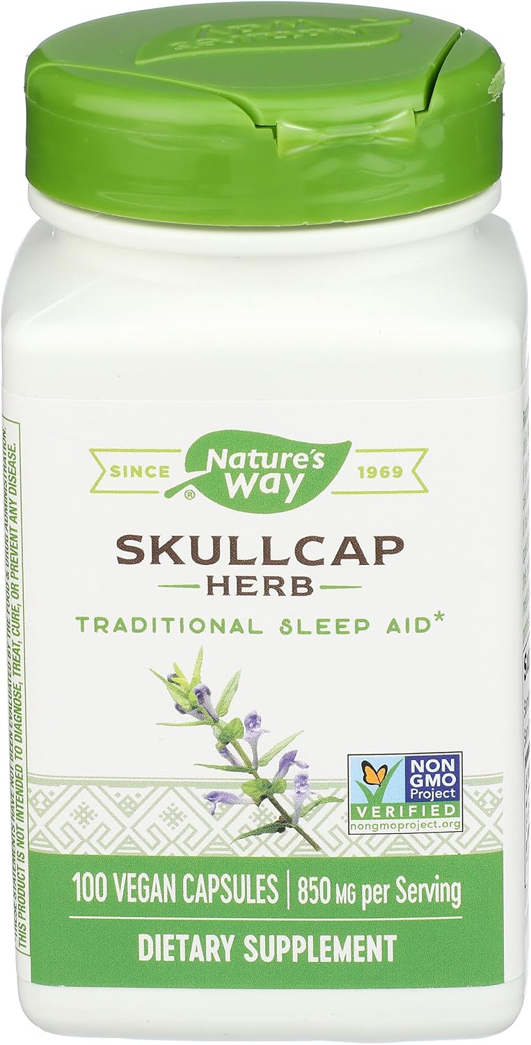 Nature's Way Scullcap Herb, 100 Capsules (Pack of 2) - görsel 4