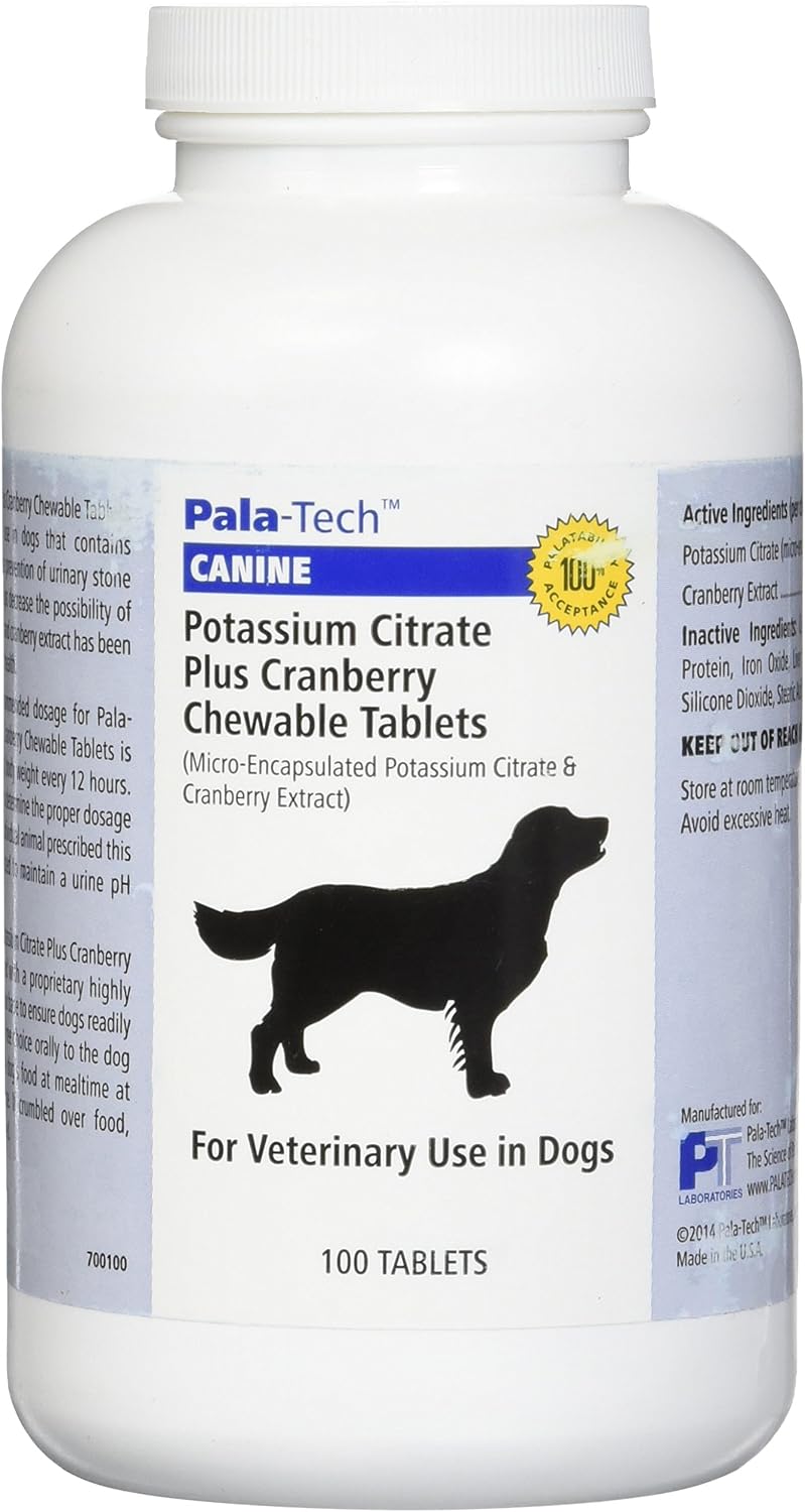 Potassium Citrate Plus Cranberry, 100 Chewable Tablets (4 Pack) - görsel 1