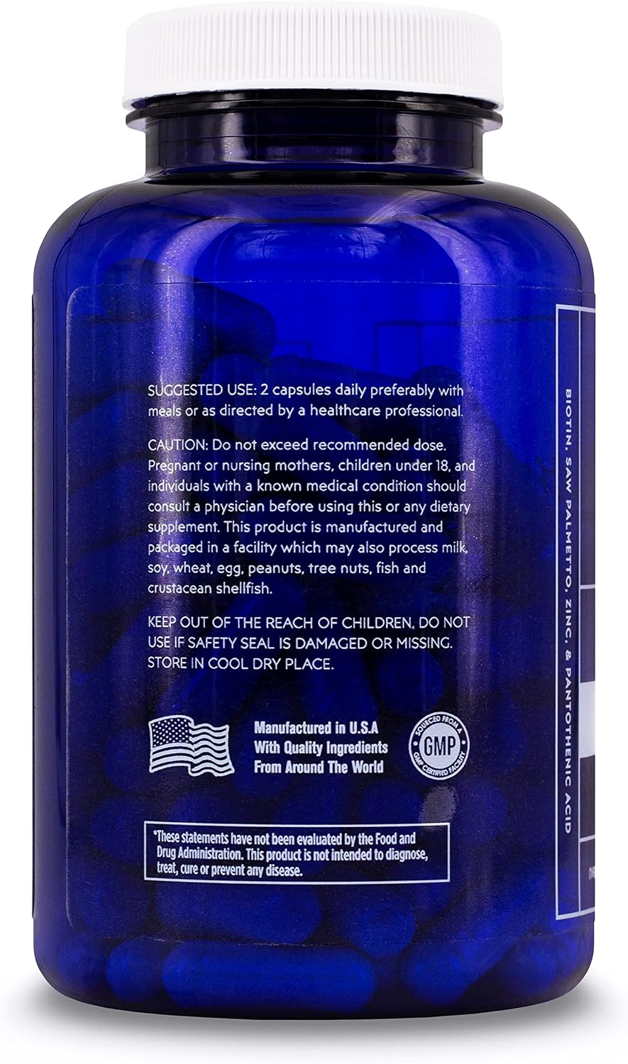 Elon Matrix Man - Hair Growth Vitamins for Men – Saw Palmetto & Biotin Advanced Formula – 60 Day Supply – Supports Healthy Beard Growth – 120 Capsules - görsel 7