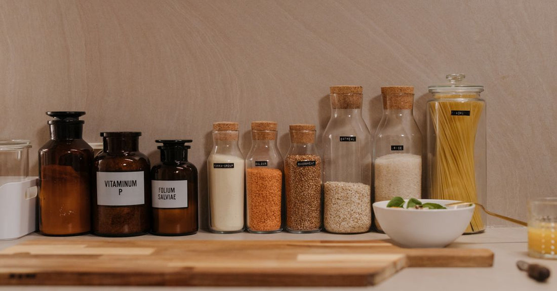 An array of everyday vitamins and supplement bottles on a clean shelf, illustrating a comprehensive buying guide for Australian shoppers in 2026.