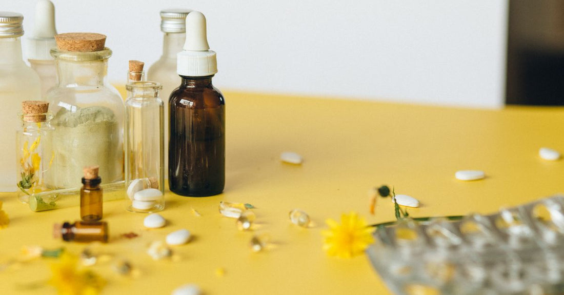 Assorted everyday vitamins and supplements bottles on a bright shelf, illustrating how to choose everyday vitamins & supplements for Australian consumers.