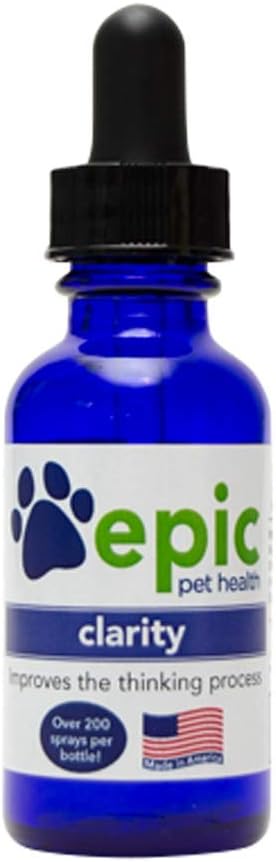 Clarity - Natural, Electrolyte, Odorless Pet Supplement that Improves Cognition and the Thinking Process (Dropper, 30 mL) - görsel 1