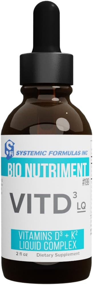 Systemic Formulas DV3 Liquid BioNutriment Vitamin D3 Plus Immune Support - 60 mL - görsel 1