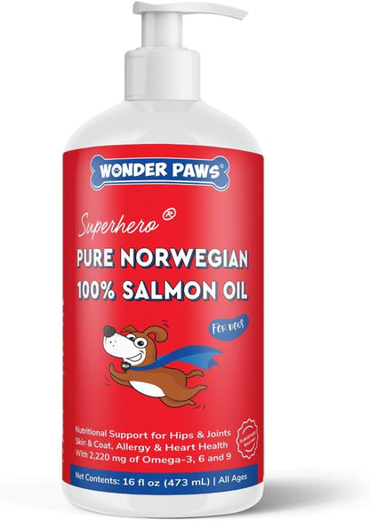 Premium Salmon Oil for Dogs – Pure Norwegian – Skin and Coat Support: The omega-3s in this salmon oil may help – Image 1