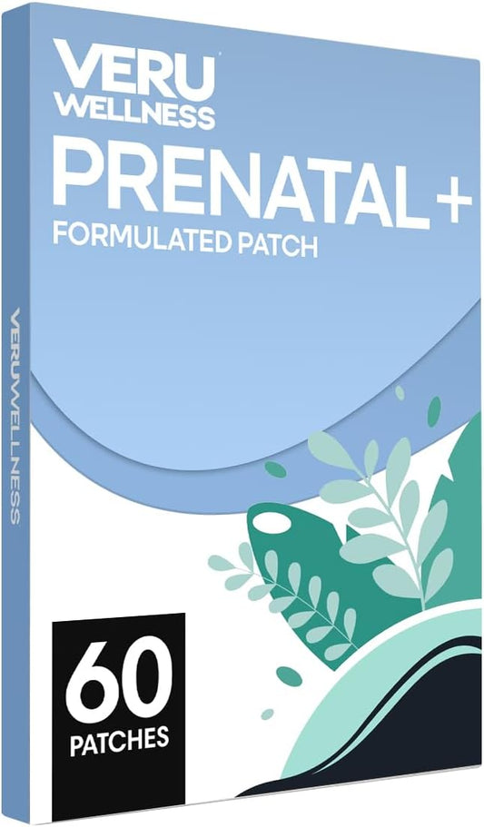 Veru Wellbeing Prenatal Plus Daily - Essential Multi Prenatal Folate, Calcium, Magnesium - Self Adhesive Patch (60 Patches) – Image 1