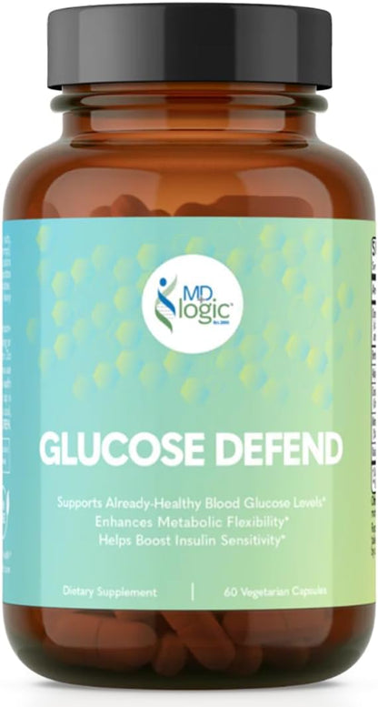 Glucose Defend Featuring Berberine, Alpha-Lipoic Acid, CinSulin® Cinnamon, Crominex 3+®, Momordica Charantia Extract, Vanadium – 60 Vegan Capsules