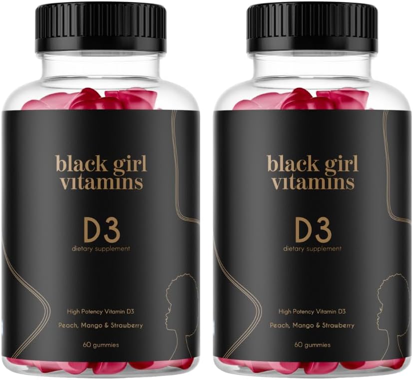 Black Girl Vitamins Vitamin D3 Gummies, for – Energy and Mood: Adequate vitamin D levels may help support energy – Image 7