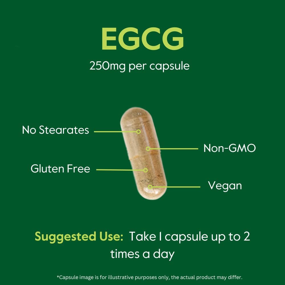 BESTVITE EGCG 250mg (120 Vegetarian Capsules) - görsel 5