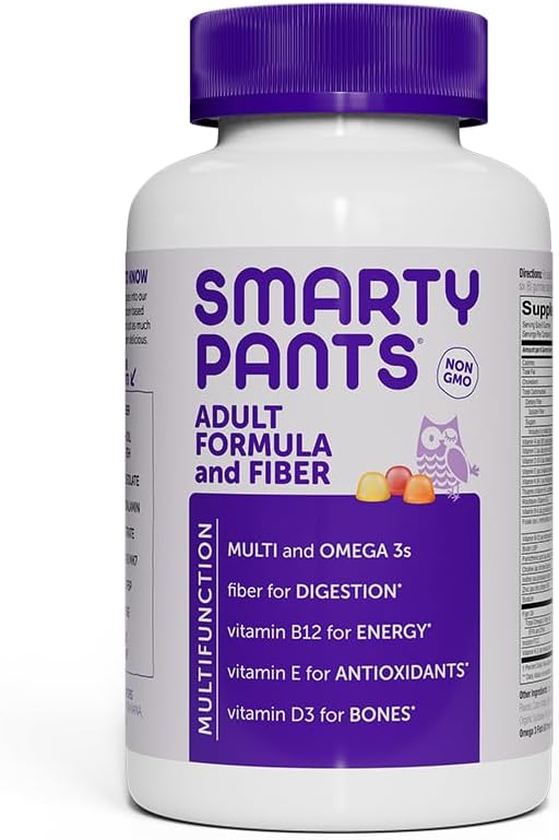SmartyPants Fibre Supplement & Multivitamin Gummies, 180 Count (30-Day Supply) - görsel 1