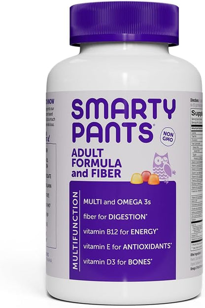 SmartyPants Fibre Supplement & Multivitamin Gummies, 180 Count (30-Day Supply)