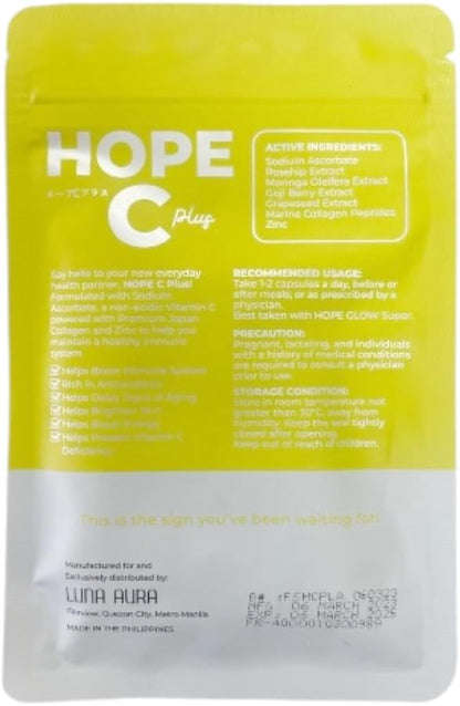 Glowing Skin Super Combo: Luna Aura Hope Glow Super 700mg & Hope C – Image 4