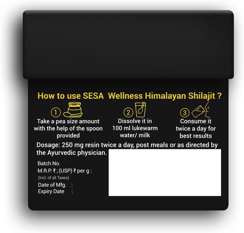 Sesa Himalayan Shilajit Resin – 100% Ayurvedic Fulvic Acid and Trace Mineral Supplement - görsel 10