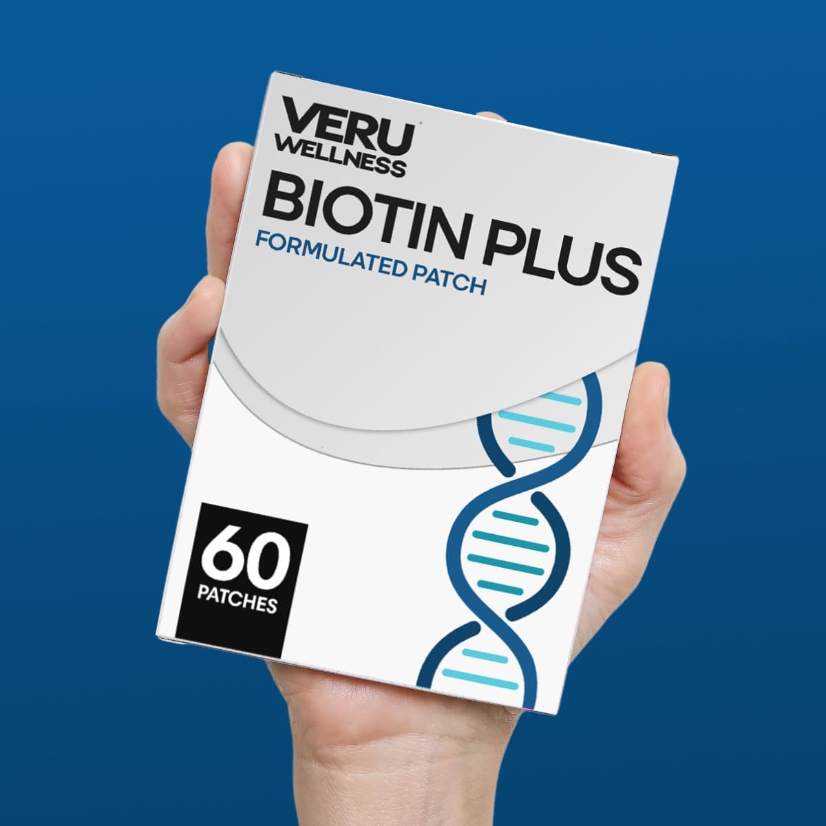Veru Wellbeing Biotin Plus Daily Patch - B7 & Collagen Transdermal Patch (60 Day Supply) - görsel 3