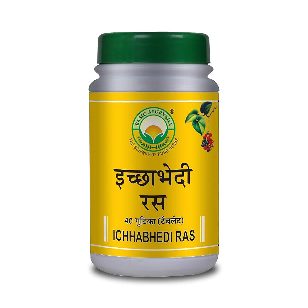 iqra Basic Ayurveda Ichhabhedi Ras (40 Tablets) - görsel 1