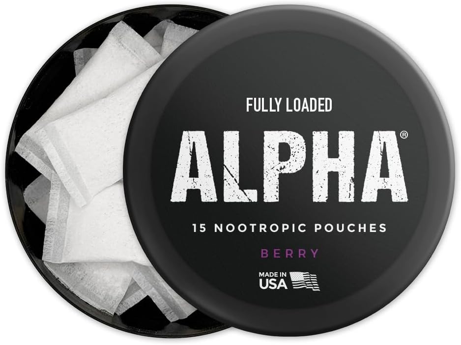 Fully Loaded Alpha Nootropic Pouches (Berry) - 5 Cans – Image 4