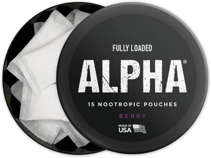 Fully Loaded Alpha Nootropic Pouches (Berry) - 5 Cans – Image 4