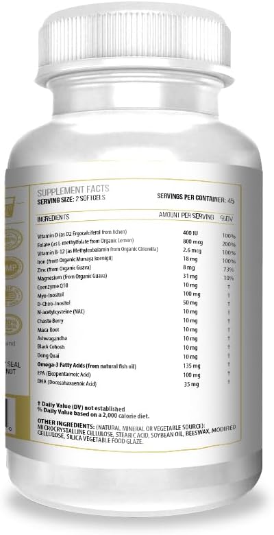 ACTIF Ovary and Uterus Maximum Support – 15 Advanced Factors with Omega-3, 90 Capsules - görsel 3