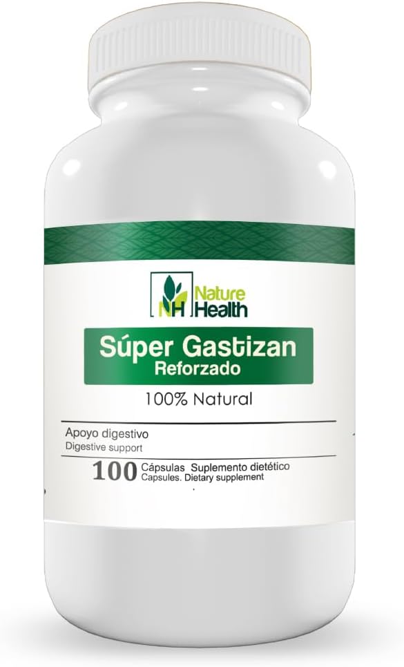 Nature Health Super Gastrizan Digestive Support Capsules with Inca Muña, Cat's Claw, Peppermint, Culen, Rosemary, and Chamomile - görsel 1