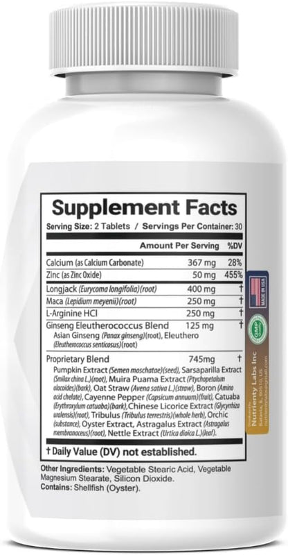 Zonata Alpha Bull for Men Capsules – Men's Supplement, 120 Count (2 Pack)