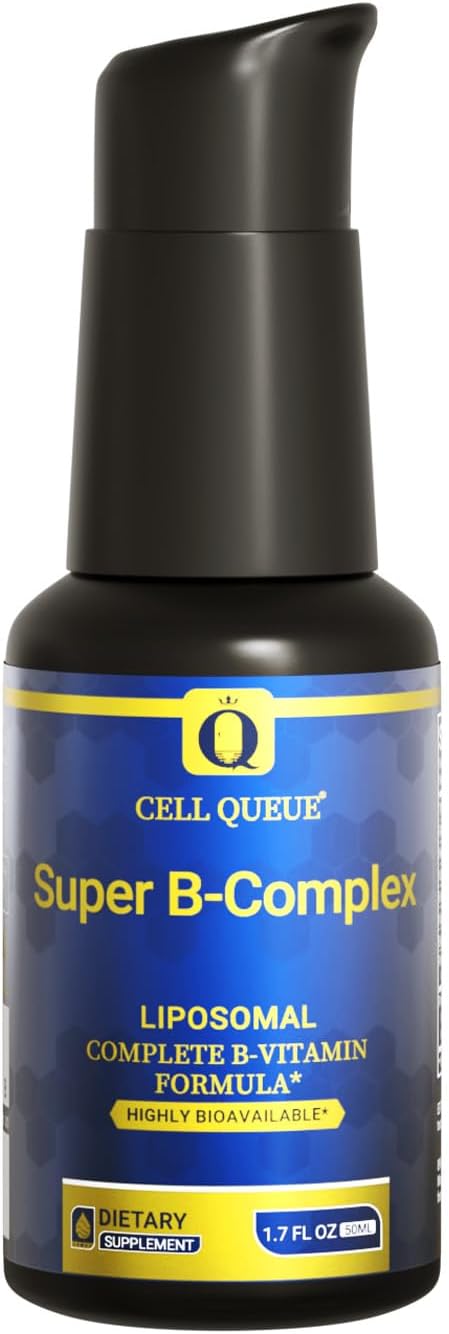 Cellqueue Liposomal Methyl B Complex Liquid – Active B Vitamin Formula with Methyl B12, Folate, TMG & Milk Thistle, 50 ml – Image 1