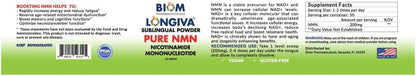 Biom NMN Sublingual Powder – Advanced Nanotised Nicotinamide Mononucleotide