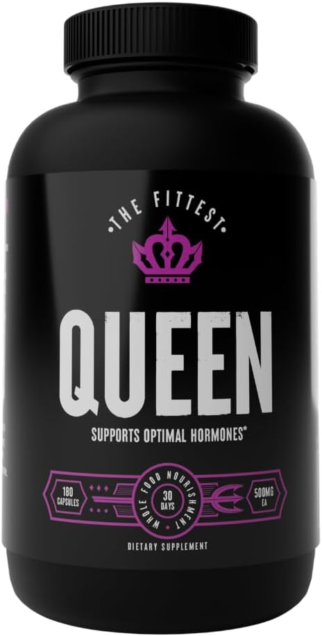 The Fittest Queen Organ Supplement - Hormone & Energy Support, 180 Capsules - görsel 1